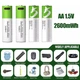 Акумуляторні батарейки Smartoools AA 1.5V 1700 mAh з USB-C зарядкою, 4 шт (Зелений) - изображение 3