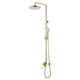 Душова колона MIXXUS WILSON 009-J BRUSHED GOLD зі змішувачем (Колір матове золото) (MI7124) - изображение 1