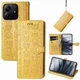 Чохол Embossed Cat and Dog для Xiaomi Redmi Note 14 4G EU Version книга шкіра PU з візитницею жовтий - зображення 1