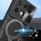 Чохол Magnetic Shield для Xiaomi Redmi Note 13 Pro 4G протиударний бампер з підставкою кільцем Black - зображення 3