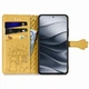 Чохол Embossed Cat and Dog для Xiaomi Redmi Note 14 4G EU Version книга шкіра PU з візитницею жовтий - зображення 2