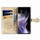 Чохол Embossed Cat and Dog для Xiaomi Redmi Note 14 Pro 4G книжка шкіра PU з візитницею золотистий - зображення 2