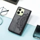 Чехол Vintage для Xiaomi Redmi Note 14 4G EU Version книжка кожа PU с визитницей черный - изображение 7