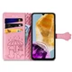 Чехол Embossed Cat and Dog для Samsung Galaxy A06 / A065 книжка кожа PU с визитницей розовый - изображение 2