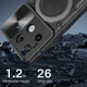 Чохол Magnetic Shield для Xiaomi Redmi Note 13 Pro 4G протиударний бампер з підставкою кільцем Black - зображення 4