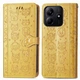 Чохол Embossed Cat and Dog для Xiaomi Redmi Note 14 4G EU Version книга шкіра PU з візитницею жовтий - зображення 4