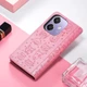 Чохол Embossed Cat and Dog для OPPO A3 / CPH2669 книжка шкіра PU з візитницею рожевий - зображення 5
