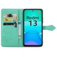 Чохол Vintage для Xiaomi Redmi 13 книжка шкіра PU з візитницею бірюзовий - зображення 4