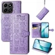 Чохол Embossed Cat and Dog для Infinix GT 20 Pro / X6871 книжка шкіра PU з візитницею фіолетовий - зображення 1