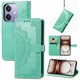 Чехол Vintage для OPPO A3X / CPH2641 книжка кожа PU с визитницей бирюзовый - изображение 1