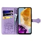 Чохол Embossed Cat and Dog для Samsung Galaxy A06 / A065 книжка шкіра PU з візитницею фіолетовий - зображення 2