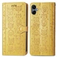 Чохол Embossed Cat and Dog для Samsung Galaxy A06 / A065 книжка шкіра PU з візитницею жовтий - зображення 4
