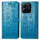 Чохол Embossed Cat and Dog для Xiaomi Redmi Note 14 4G EU Version книжка шкіра PU з візитницею блакитний - зображення 5