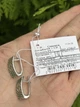 Серьги серебряные с эмалью Вышиванка зелёные А046сз - изображение 2