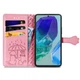 Чехол Embossed Cat and Dog для Samsung Galaxy A17 / A175 книжка кожа PU с визитницей розовый - изображение 2