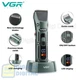 Машинка для стрижки VGR V-696, аккумуляторная с LED-дисплеем, 4 насадки, турборежим - изображение 2