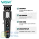Триммер VGR V-900 BLACK аккумуляторный Машинка для стрижки, 4 насадки, LED-дисплей, 7000 RPM - изображение 5