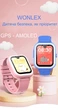 Детские смарт часы-телефон Wonlex KT31 Android 8.1 Pink AMOLED с видеозвонком, прослушивание, сим-картой, видеомониторингом и GPS (KT31) - изображение 9