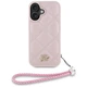 Чохол Karl Lagerfeld Quilted Initial Logo & Chain Strap для iPhone 16 Pink (KLHCP16SPSQSKLSMSP) - зображення 2
