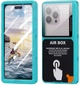 Водонепроникний IP68 Чохол Кейс для телефону Підводний бокс Shellbox AirBox 100% захист до 2 метрів глибини Підводної зйомки Універсальний Протиударний для пристроїв до 6,9" для iPhone Samsung Xiaomi Emerald Green - зображення 1