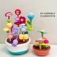 Дитячий конструктор BeiDiou "Квітковий Сад" 5 в 1 DIY Assembly Flower Pots, Різнокольоровий 4184 - зображення 4