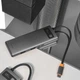 USB Type-C Хаб Baseus Metal Gleam Series 7-in-1 (2*USB3.0, 4KHD, Type-C 3.1, Type-C PD, TF, SD) gray - изображение 3
