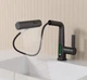 Смеситель с LED дисплеем и 5 режимами подачи воды, нагрев 49°C, гибкое вращение насадки, черный матовый цвет, 1,75 кг - изображение 5