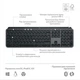Клавіатура Logitech MX Keys S Wireless UA Graphite (920-011593) - зображення 3
