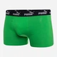 Набор трусов боксеров мужских хлопковых Puma Elements Men Basic Boxers 2P 93875303 XL 2 шт Dark Grey Melange/Green (8720245833981) - изображение 6