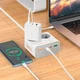 Сетевой удлинитель HOCO AC27 Descanso 2 метра c 2 розетками + 2 × USB-C/ 1 × USB-A White - изображение 3