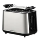 Тостер Russell Hobbs Heaton, корпус из пластика и металла, 800 Вт, поддон для крошек, решетка для подогрева, Нержавеющая сталь/Черный (27390-56) - изображение 1
