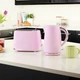 Тостер Russell Hobbs Eden, пластик, 800 Вт, поддон для крошек, решетка для подогрева, Малиновый (27372-56) - изображение 7