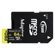 Карта памяти Team Group Pro+ microSDXC 64GB + адаптер UHS-I U3 Class 10, чтение 160MB/s, запись 55MB/s (TPPMSDX64GIA2V3003) - изображение 1