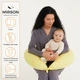 Подушка для беременных и кормления Mirson №10129&nbsp;Satin&nbsp;Stripe&nbsp;30-0003&nbsp;Intense&nbsp;Yellow EcoSilk 30х170 см (2200007216246) - изображение 3