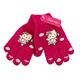 Перчатки детские с начесом Hello Kitty 5-7 года осень малиновый - изображение 6