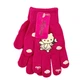Перчатки детские с начесом Hello Kitty 5-7 года осень малиновый - изображение 7
