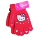 Перчатки детские с начесом Hello Kitty 5-7 года осень красный - изображение 1