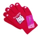 Перчатки детские с начесом Hello Kitty 5-7 года осень красный - изображение 7