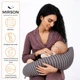 Подушка для беременных и кормления MirSon №5016 Color Line 17-0601 Stripe Gray 30х170 см (2200010969764) - изображение 4