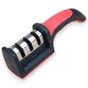 Точилка для кухонных ножей 3-ступенчатая с ручкой Knife Sharpener Tool - изображение 9