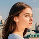 Бездротові Bluetooth навушники Hoco EQ20 Rhyme + Подарунок захисний чохол UGREEN ударостійкий кейс для навушників |TWS навушники, Bluetooth 5.4, 40/400mAh, LED-індикатор заряду, до 6-7 годин роботи, вбудований мікрофон, ANC + ENC| Білий - зображення 5