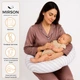 Подушка для беременных и кормления MirSon №5019 Color Line 17-0600 Stripe White Gray 30х170 см (2200010969795) - изображение 3
