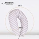Подушка для беременных и кормления MirSon №5019 Color Line 17-0600 Stripe White Gray 30х170 см (2200010969795) - изображение 4
