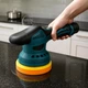 Полировальная аккумуляторная машинка 12V 380Вт Waxing Polisher, беспроводная орбитальная с 4 насадками и 8 скоростными режимами для полировки авто, кузова, фар, мебели, металла, дерева, POL-1250 - изображение 6