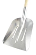Лопата совковая MASTERTOOL 280х380х1100 мм снег/зерно из алюминия с деревянной ручкой и держаком 14-6279 - изображение 3