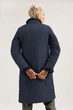 Зимнее женское пальто с отделкой кролика Finn Flare A19-11035-101 Down Fill синее 5XL - изображение 2