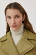 Утепленное женское пальто с поясом Finn Flare FAB11068-534 хаки XL-2XL - изображение 5