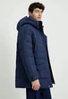 Удлиненный мужской пуховик Finn Flare FAD21057-101 синий 2XL - изображение 4