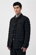 Короткий чоловічий стьобаний пуховик Finn Flare FAB21013-200 чорний 2XL - зображення 1