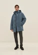 Удлиненная мужская демисезонная куртка Finn Flare FAD21002-105 голубая XL - изображение 1